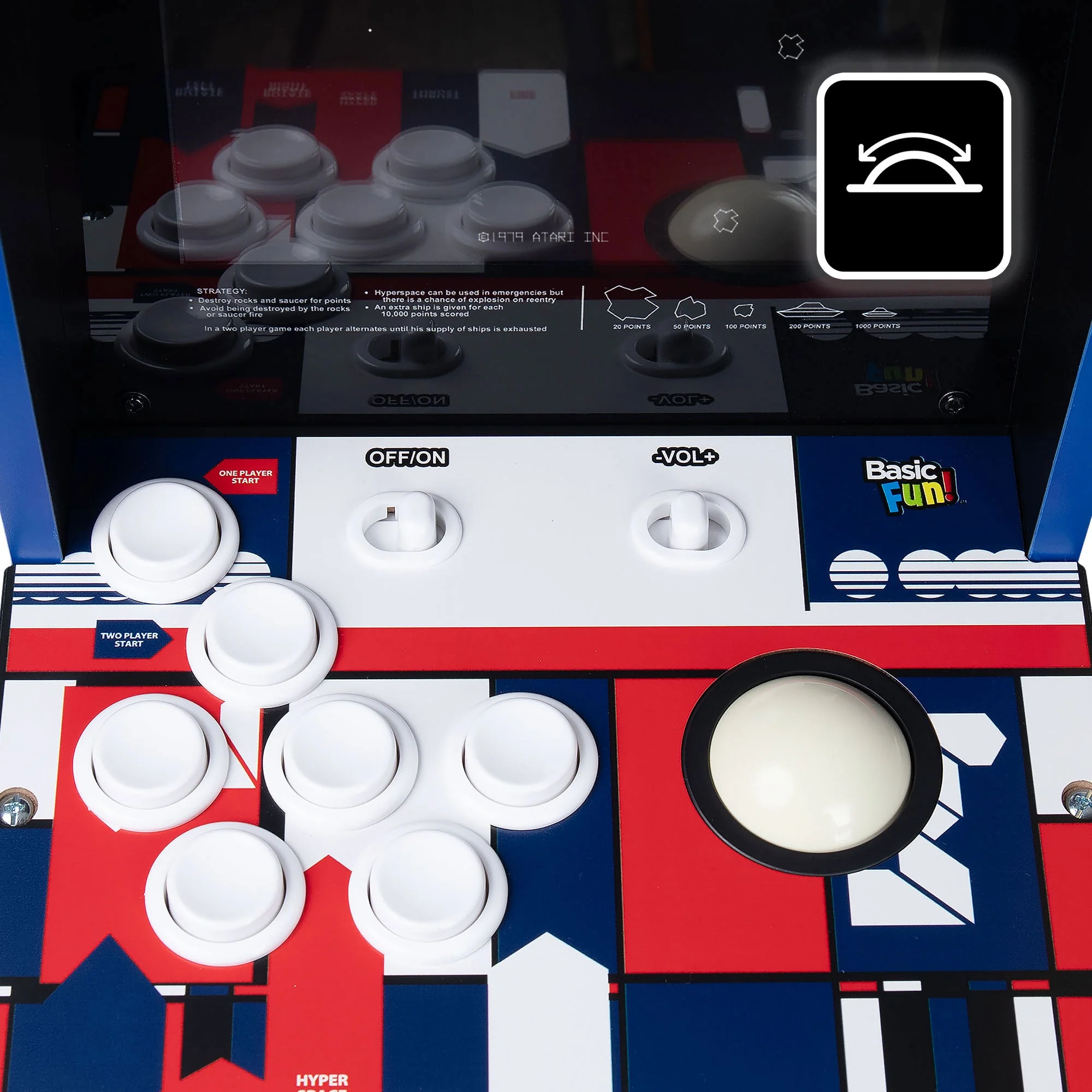 Atari Asteroids Counter Series Arcade Game with 8 Inch Screen - Image 10
