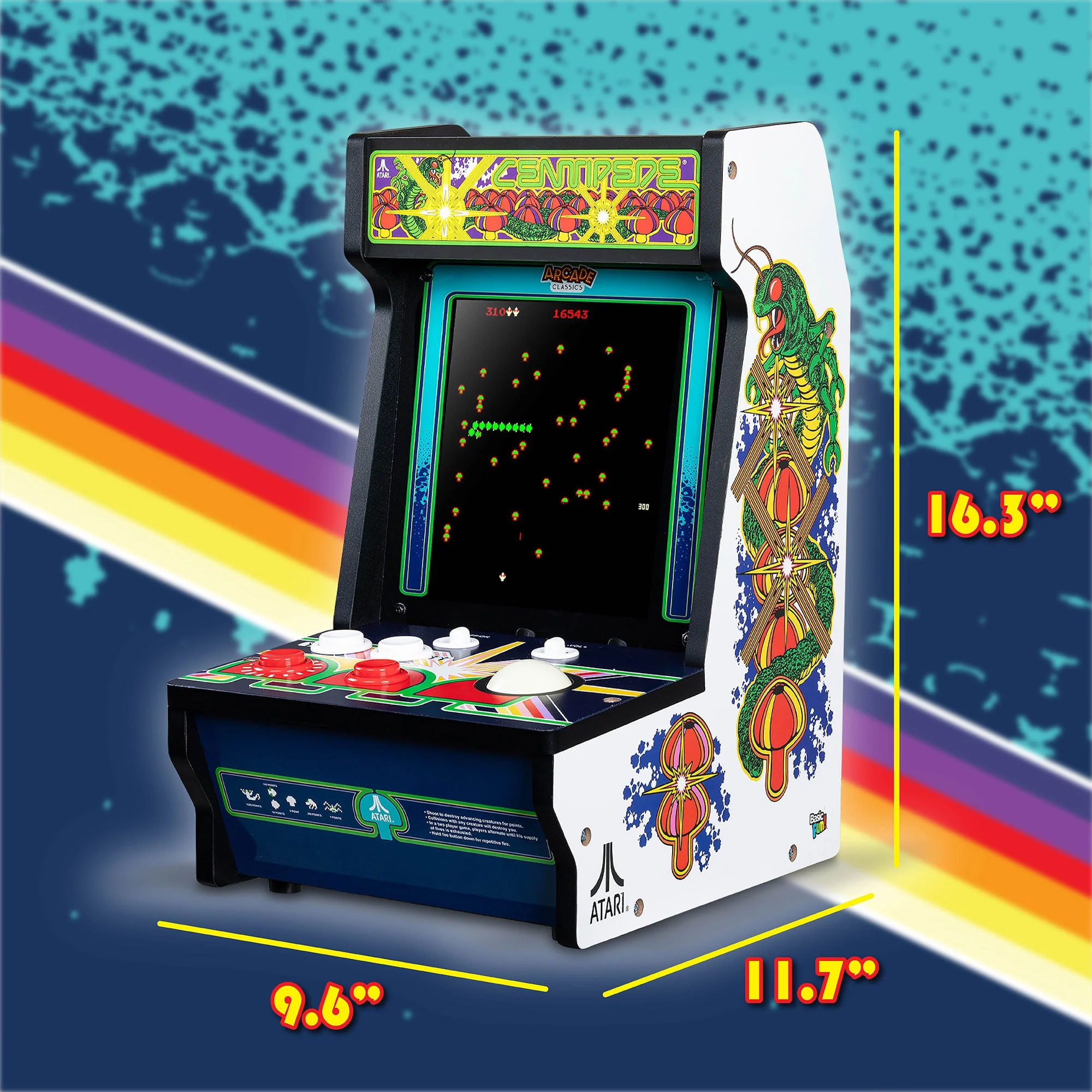 Atari Centipede Counter Series Arcade Game with 8 Inch Screen - Image 4