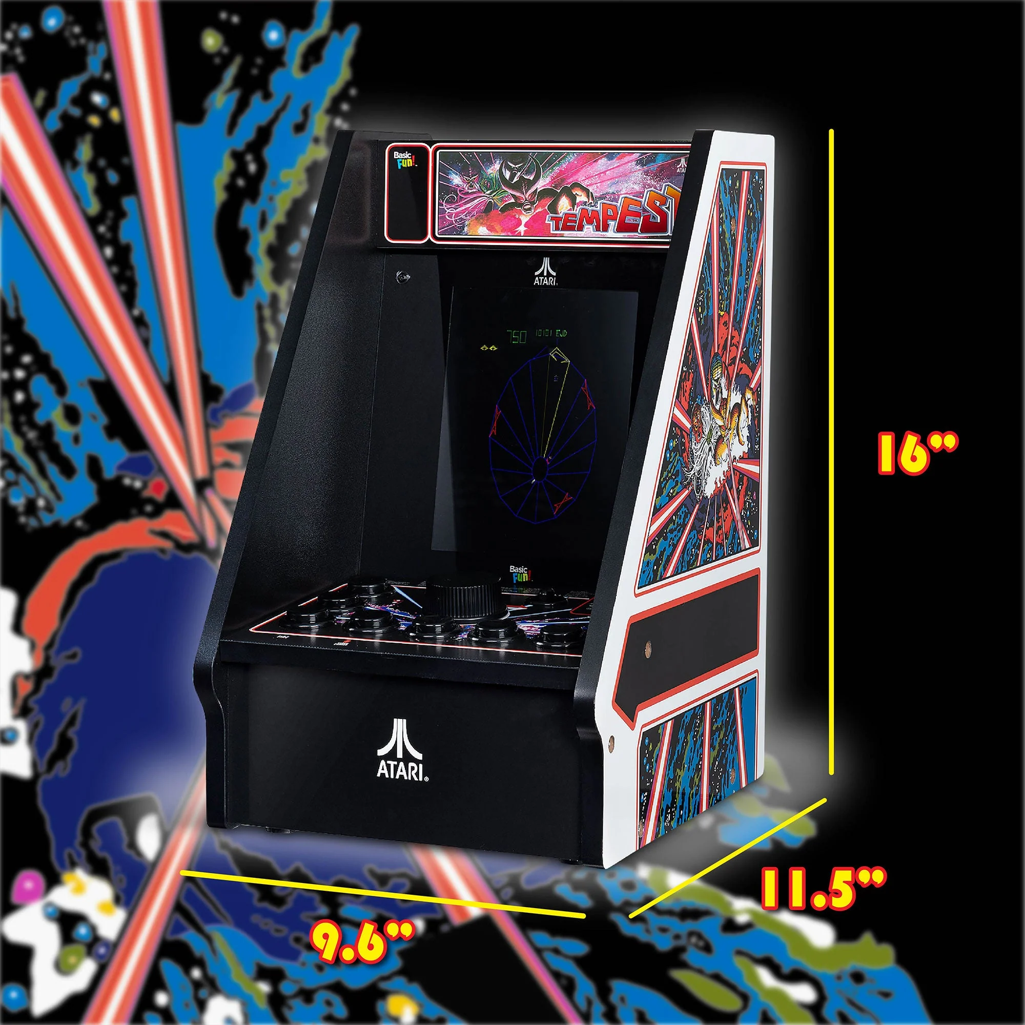 Atari Tempest Counter Series Arcade Game with 8 Inch Screen - Image 5