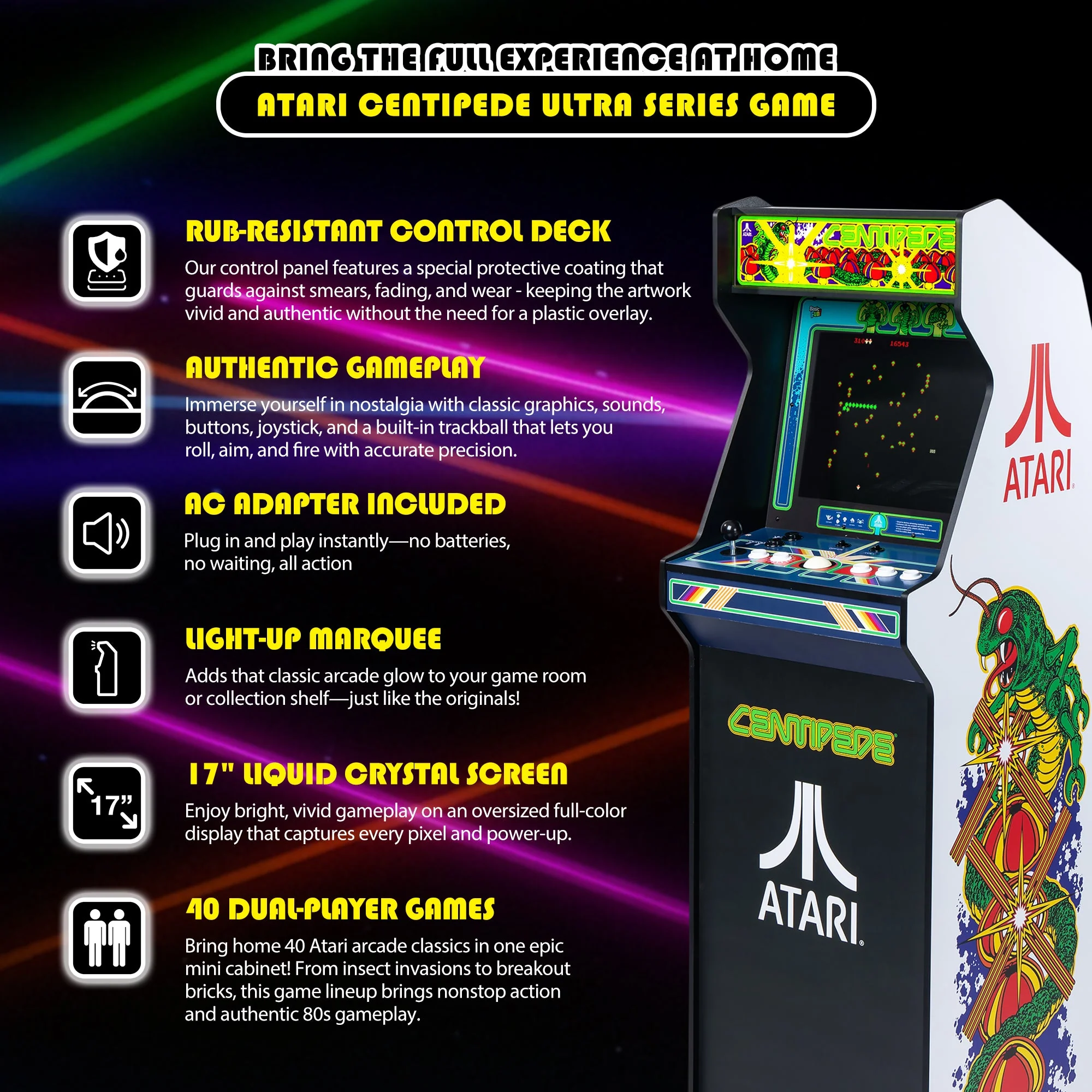 Atari Centipede Ultra Series Arcade - Image 3