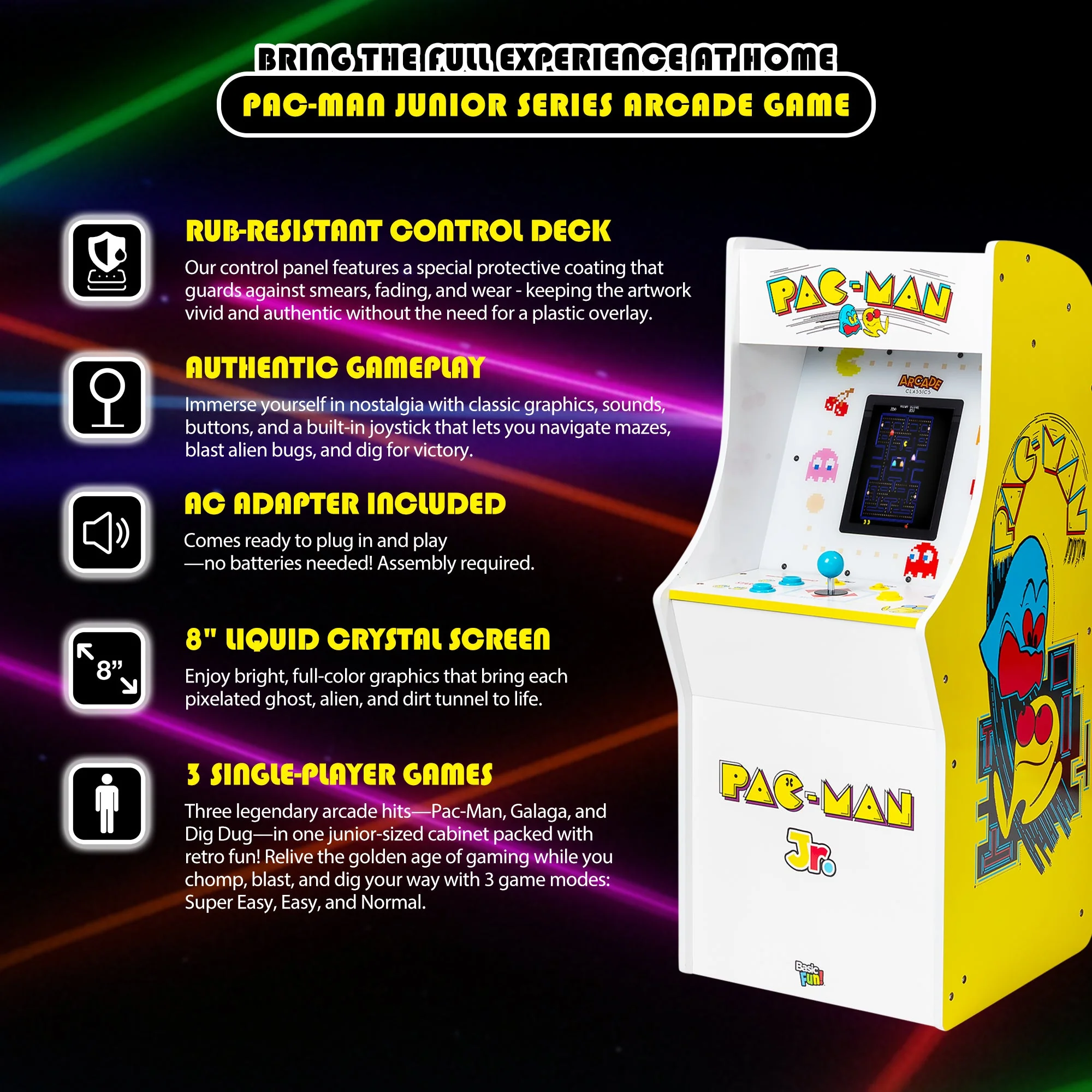 Pac Man™ Jr Series Arcade Game - Image 3