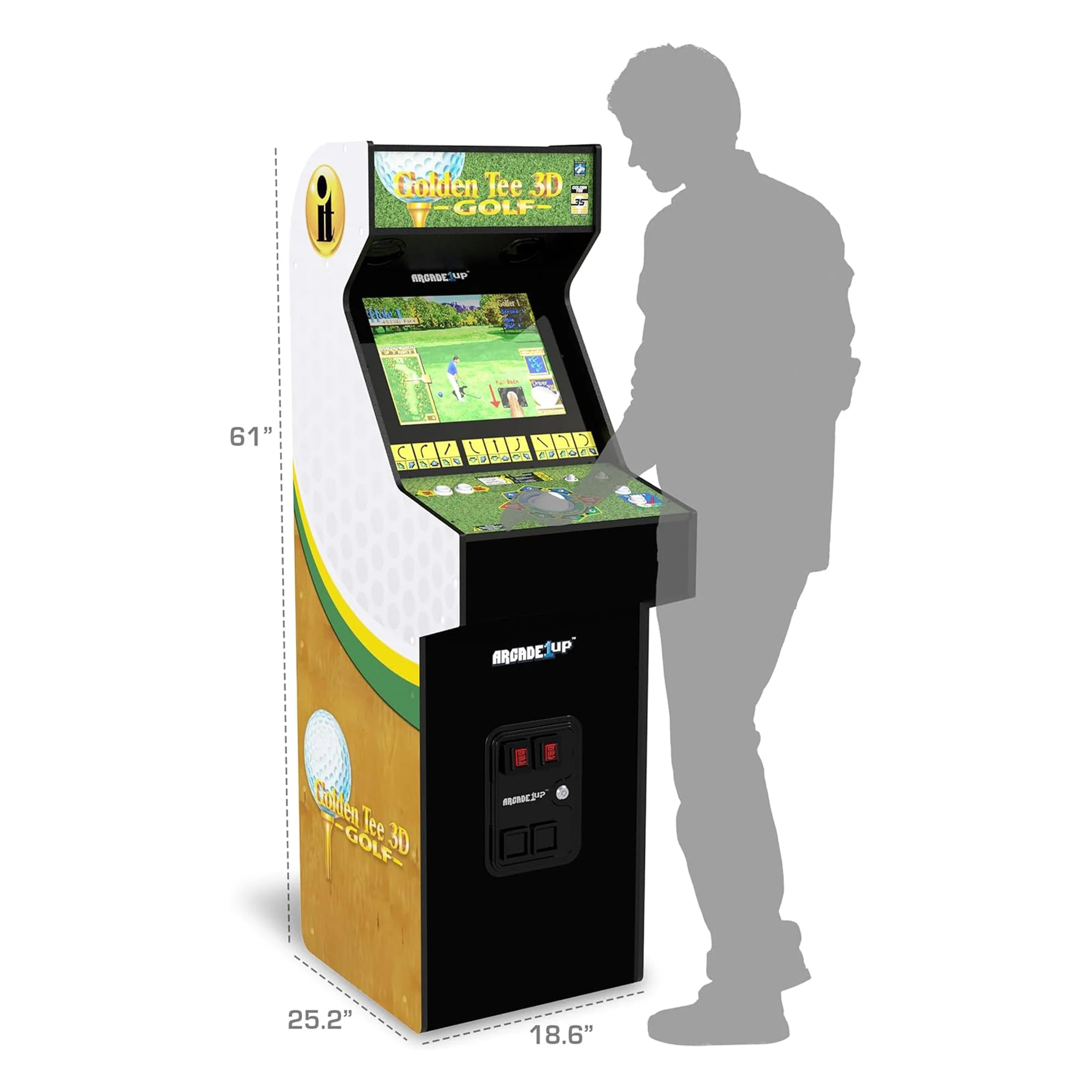 Golden Tee 3D Deluxe Arcade Machine - Image 3