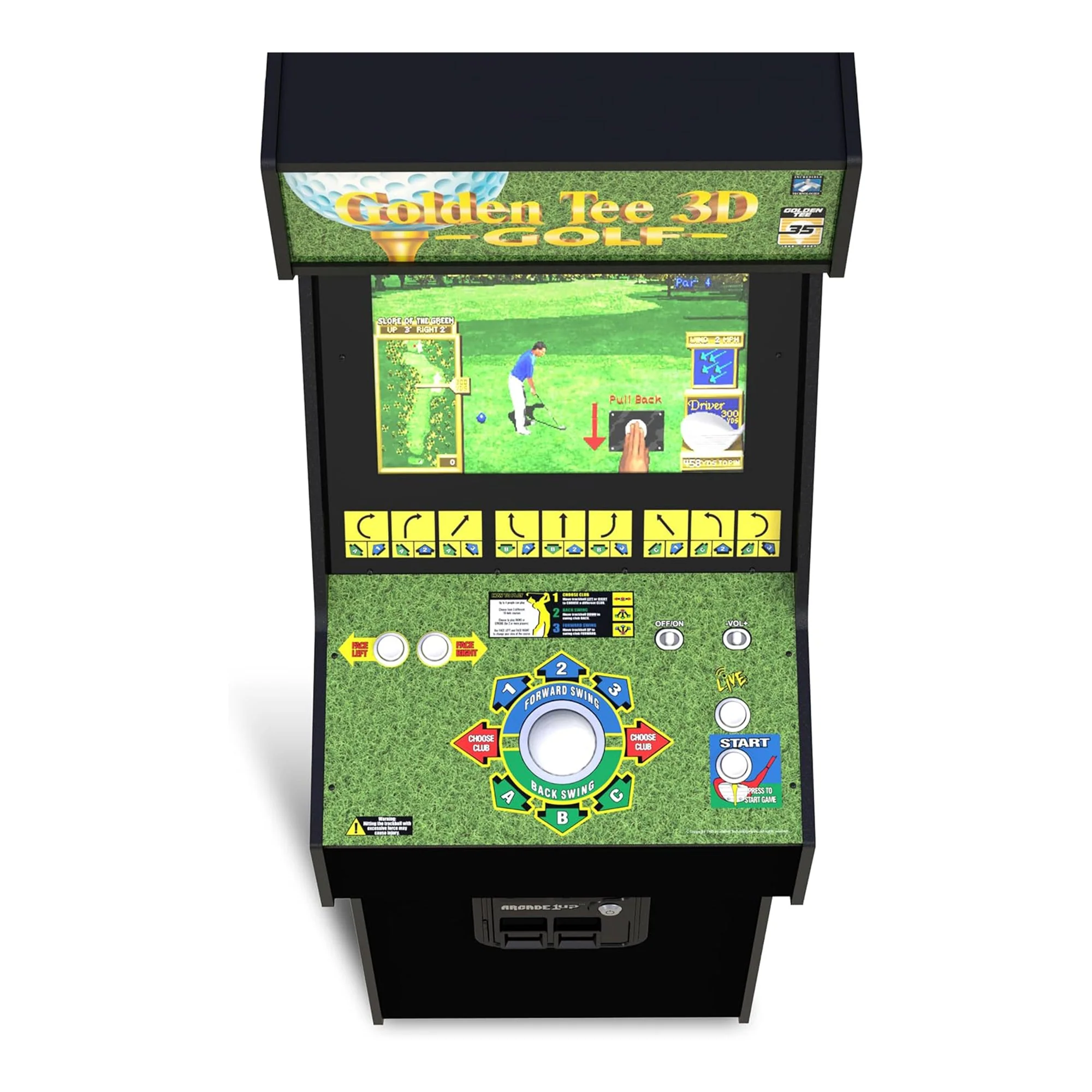 Golden Tee 3D Deluxe Arcade Machine - Image 7