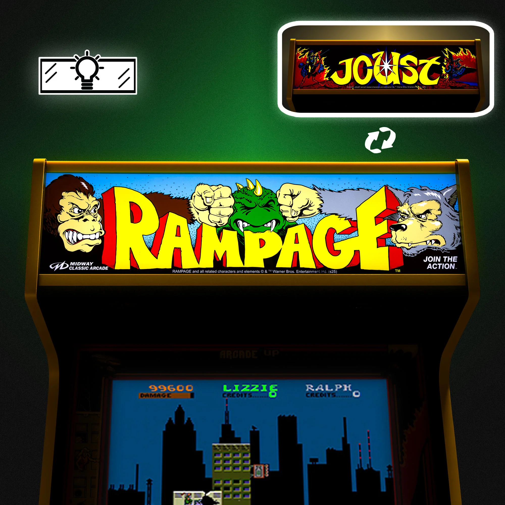 Joust & Rampage Deluxe Arcade - Image 9